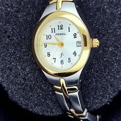 FOSSIL Lady's Wristwatch 110904 GOLD Stainless